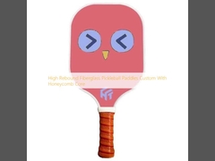 Paddles pickleball de fibra de vidro de alta rebote personalizado com núcleo de favo de mel