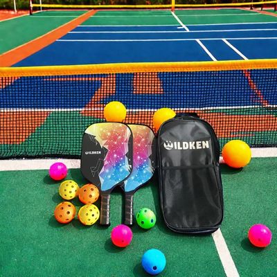 quality 220g Fibra de vidro Pickleball Paddles Sets com 2 Paddles 4 Bolas / 1 Saco USAPA aprovado factory